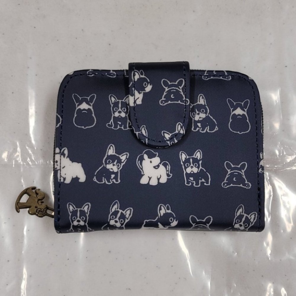 Waterproof Frenchie Snap Fold Short Wallet Coin Purse - Picture 7 of 14